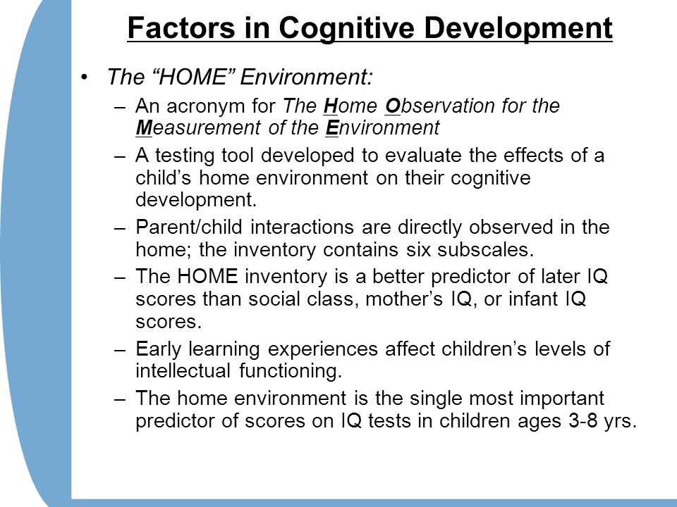 Factors affecting cognitive and language development new arrivals